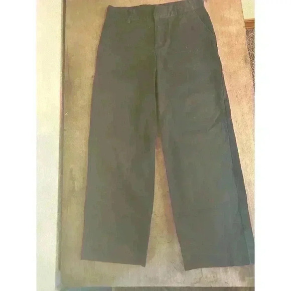 Austin Trading Co. Boys Black Flat Front Dickies Style Chino Pants 10‎ - Picture 2 of 9